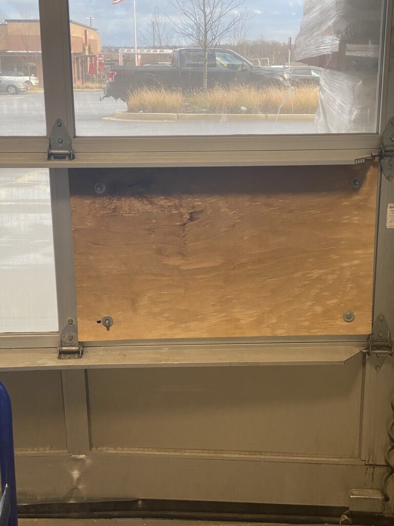 emergency window board up​ DMV